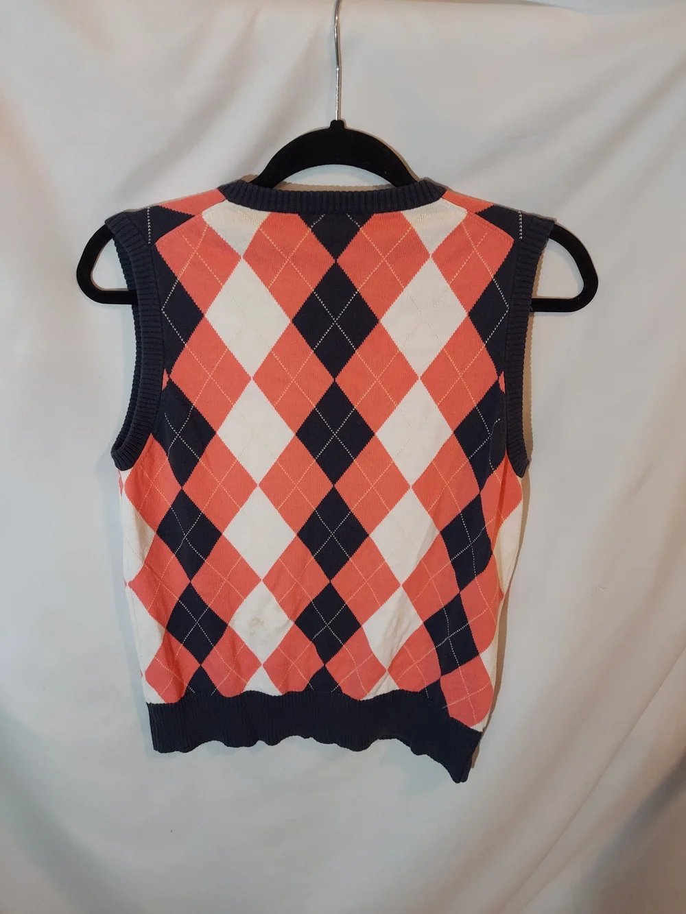J.Crew Vintage Preppy Argyle Knit V-Neck Sweater Vest